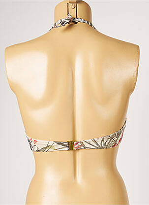 Sutien de costum de baie elasticitate top sutien modelat bej LIVIA femeie