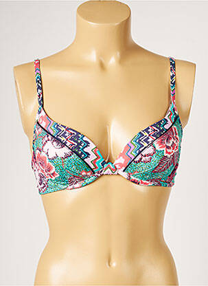 Sutien de costum de baie elasticitate top sutien modelat verde LIVIA femeie