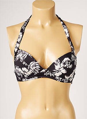 Sutien de costum de baie elasticitate top sutien modelat negru LIVIA femeie
