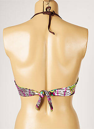 Sutien de costum de baie elasticitate top sutien modelat maro LIVIA femeie