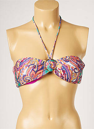 Sutien de costum de baie elasticitate top sutien modelat portocalie LIVIA femeie