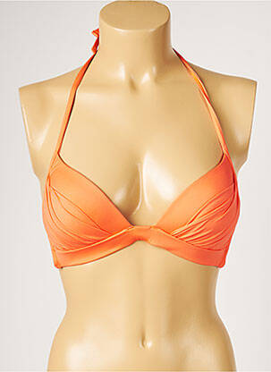 Sutien de costum de baie elasticitate top sutien push-up portocalie LIVIA femeie