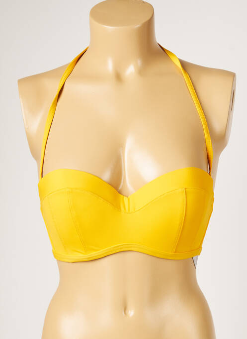 Sutien de costum de baie galben LIVIA femeie