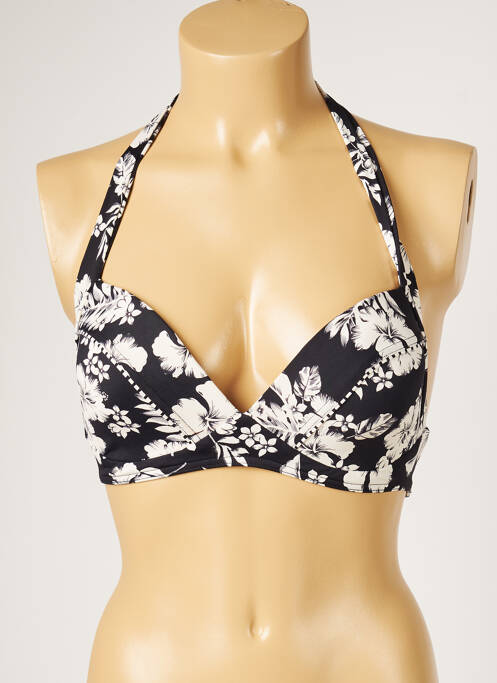 Sutien de costum de baie elasticitate top sutien modelat negru LIVIA femme