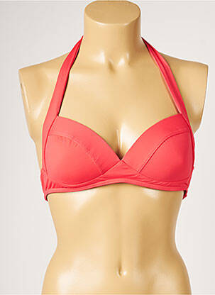 Sutien de costum de baie elasticitate top sutien modelat roșu LIVIA femeie