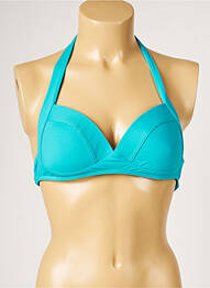Sutien de costum de baie elasticitate top sutien modelat albastru LIVIA femeie