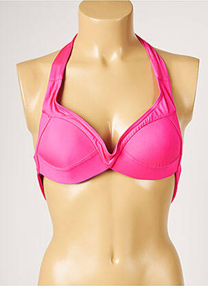 Sutien de costum de baie elasticitate top sutien modelat roz LIVIA femeie