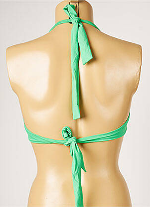 Sutien de costum de baie elasticitate sutien cu susținere înaltă și burete detașabil verde LIVIA femeie