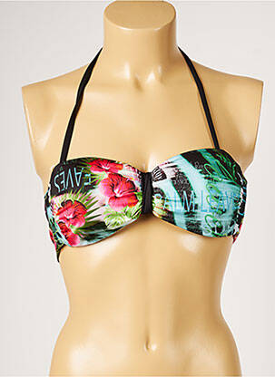 Sutien de costum de baie elasticitate top sutien modelat negru LIVIA femeie