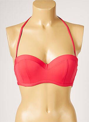 Sutien de costum de baie elasticitate top sutien modelat roșu LIVIA femeie
