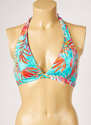 Sutien de costum de baie elasticitate sutien cu susținere înaltă și burete detașabil albastru LIVIA femme