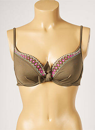 Sutien de costum de baie top sutien modelat top sutien modelat verde LIVIA femeie