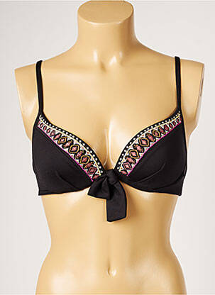 Sutien de costum de baie top sutien modelat top sutien modelat negru LIVIA femeie
