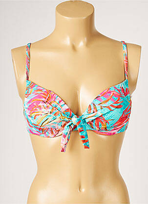 Sutien de costum de baie elasticitate top sutien modelat albastru LIVIA femeie