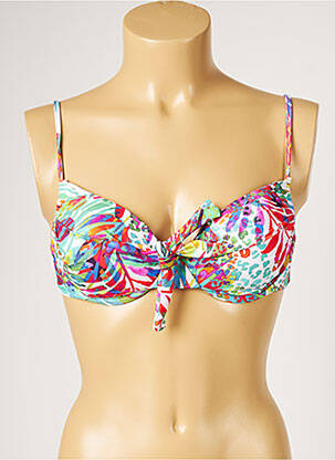 Sutien de costum de baie elasticitate top sutien push-up albastru LIVIA femeie