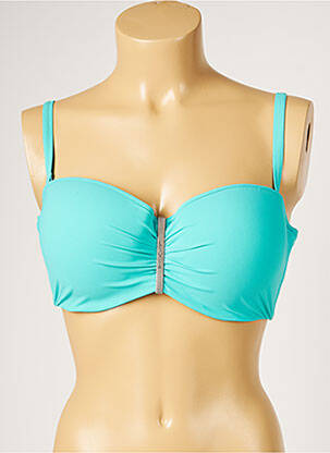 Sutien de costum de baie elasticitate top sutien modelat albastru LIVIA femeie