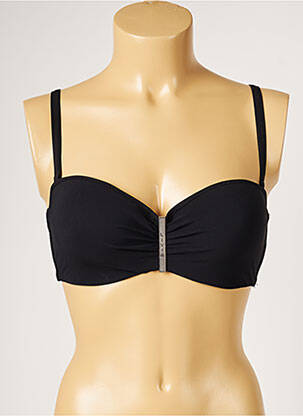 Sutien de costum de baie elasticitate top sutien modelat negru LIVIA femeie