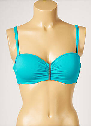 Sutien de costum de baie elasticitate top sutien modelat albastru LIVIA femeie