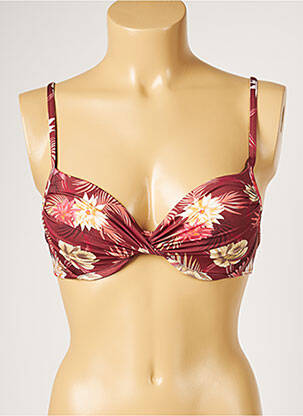 Sutien de costum de baie elasticitate top sutien modelat portocalie LIVIA femeie