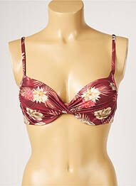 Sutien de costum de baie elasticitate top sutien modelat portocaliu LIVIA femeie