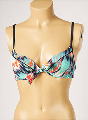 Sutien de costum de baie elasticitate top sutien modelat albastru LIVIA femeie