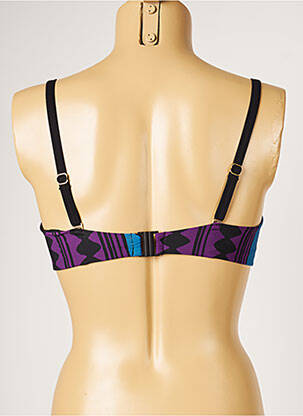 Sutien de costum de baie elasticitate top sutien modelat negru LIVIA femeie
