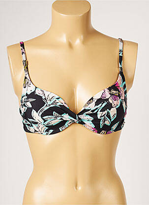 Sutien de costum de baie elasticitate top sutien modelat negru LIVIA femeie