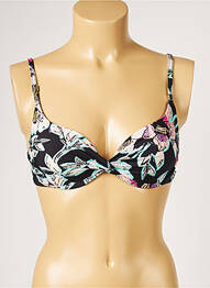 Sutien de costum de baie elasticitate top sutien modelat negru LIVIA femeie