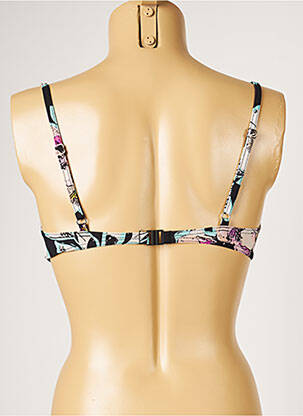 Sutien de costum de baie elasticitate top sutien modelat negru LIVIA femeie