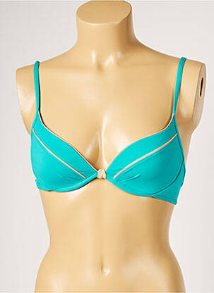 Sutien de costum de baie elasticitate top sutien modelat albastru LIVIA femeie