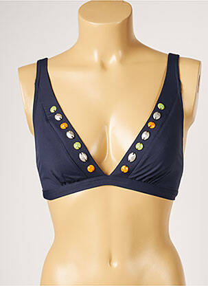 Sutien de costum de baie elasticitate top sutien modelat albastru LIVIA femeie