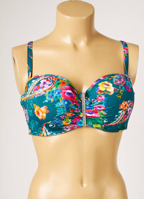 Sutien de costum de baie elasticitate top sutien modelat verde LIVIA femme