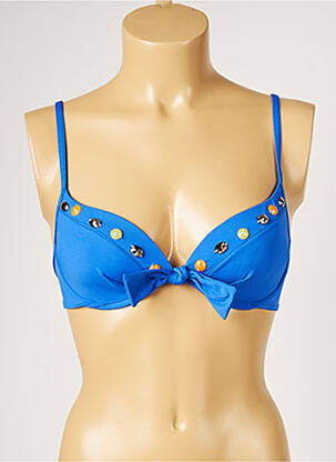 Sutien de costum de baie top sutien modelat top sutien modelat albastru LIVIA femeie