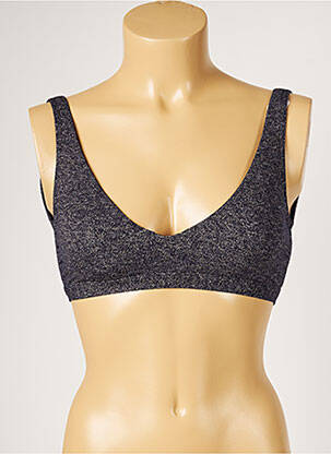 Sutien de costum de baie elasticitate top sutien modelat gri LIVIA femeie