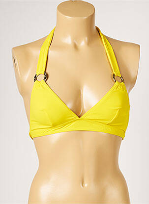 Sutien de costum de baie elasticitate galben LIVIA femeie