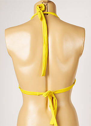 Sutien de costum de baie elasticitate galben LIVIA femeie