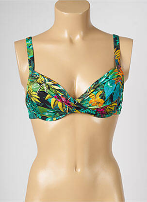 Sutien de costum de baie bretele elastice verde LIVIA femeie