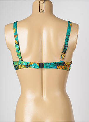 Sutien de costum de baie bretele elastice verde LIVIA femeie