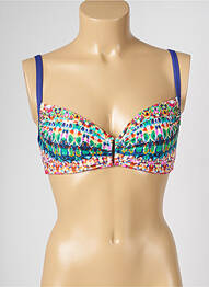 Sutien de costum de baie bretele elastice reglabile albastru LIVIA femeie