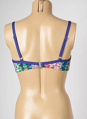 Sutien de costum de baie bretele elastice reglabile albastru LIVIA femeie