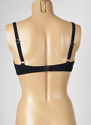 Sutien de costum de baie bretele elastice reglabile negru LIVIA femeie