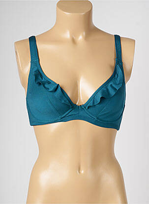 Sutien de costum de baie bretele elastice reglabile albastru LIVIA femeie
