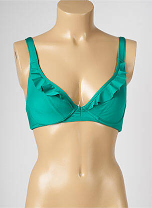 Sutien de costum de baie bretele elastice reglabile verde LIVIA femeie