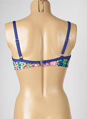 Sutien de costum de baie bretele elastice reglabile albastru LIVIA femeie