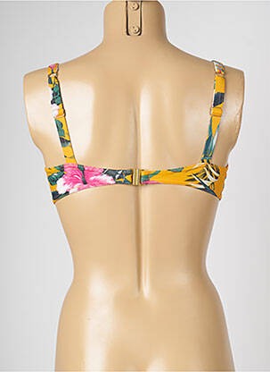 Sutien de costum de baie elasticitate galben LIVIA femeie