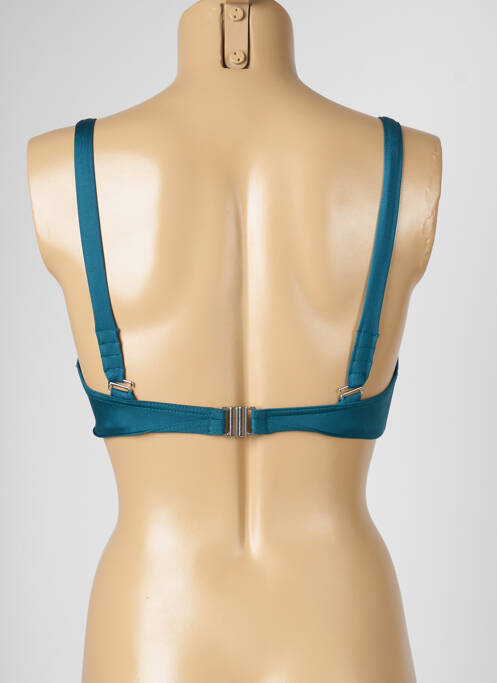 Sutien de costum de baie bretele elastice reglabile albastru LIVIA femme