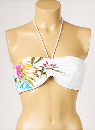 Sutien de costum de baie alb LIVIA femeie