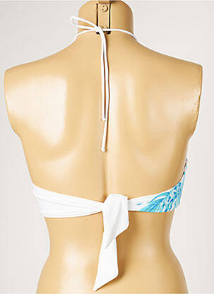 Sutien de costum de baie elasticitate top bentiță alb LIVIA femeie