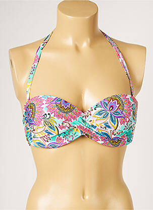 Sutien de costum de baie top sutien modelat top sutien modelat albastru LIVIA femeie