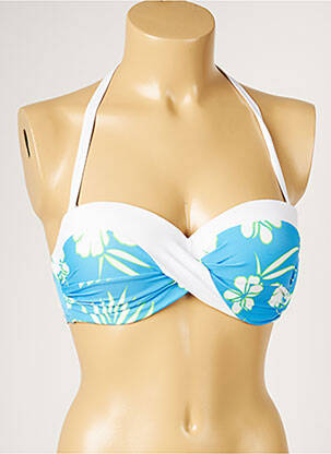 Sutien de costum de baie top sutien modelat top sutien modelat albastru LIVIA femeie